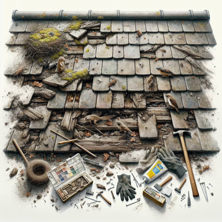 Naprawa dachu po kunie