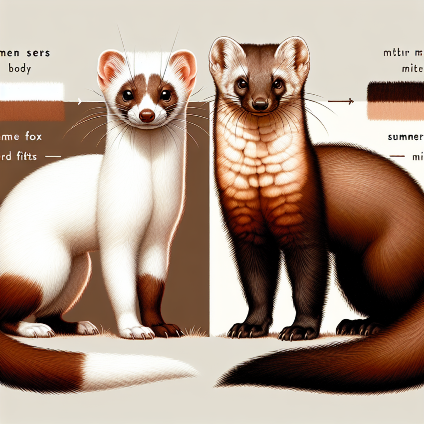 Kuna a łasica – jak je rozróżnić w naturze?