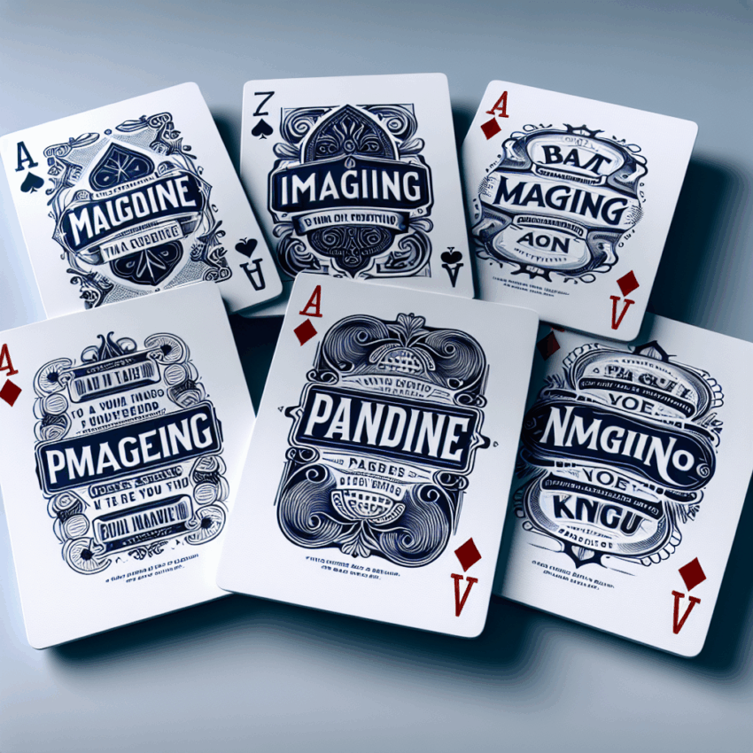 Zastosowania personalizowanych kart do gry w marketingu i promocji