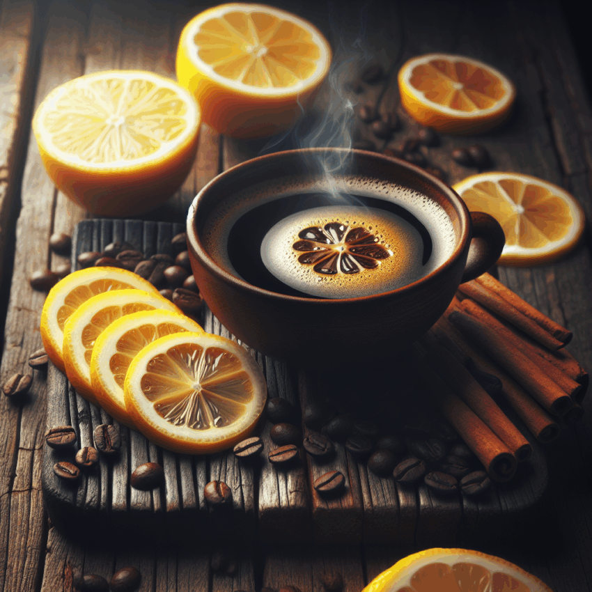 Kawa z cytryną – przepis na zdrowotny napój