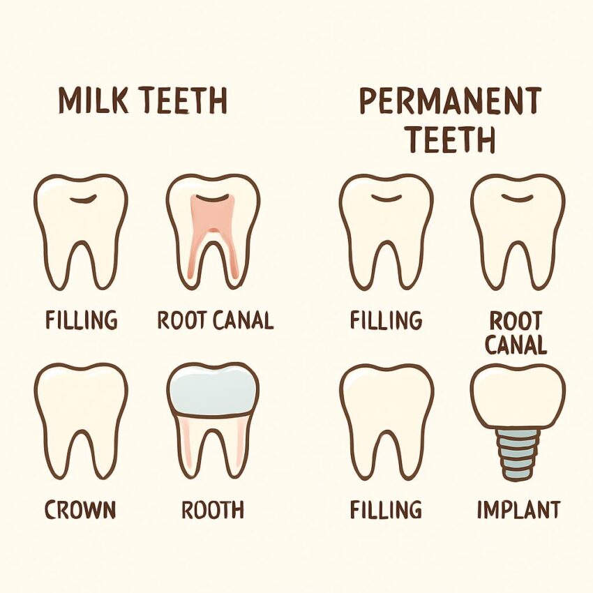 Które zęby można leczyć na NFZ? Różnice w świadczeniach dla zębów mlecznych i stałych